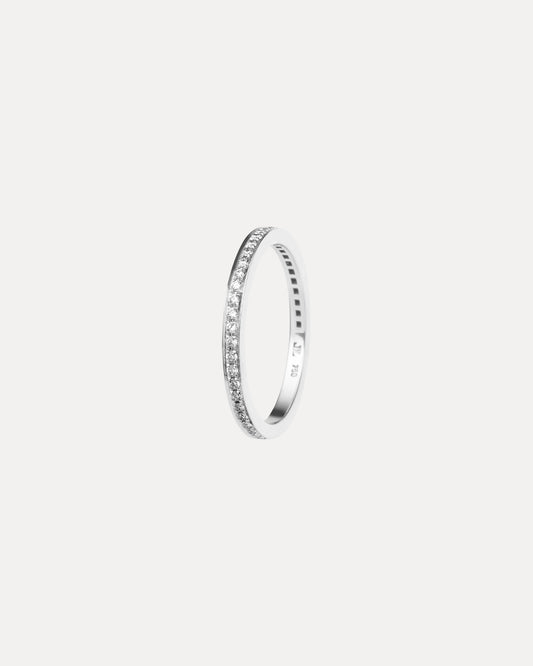 18CT DIAMOND GRAIN SET BAND