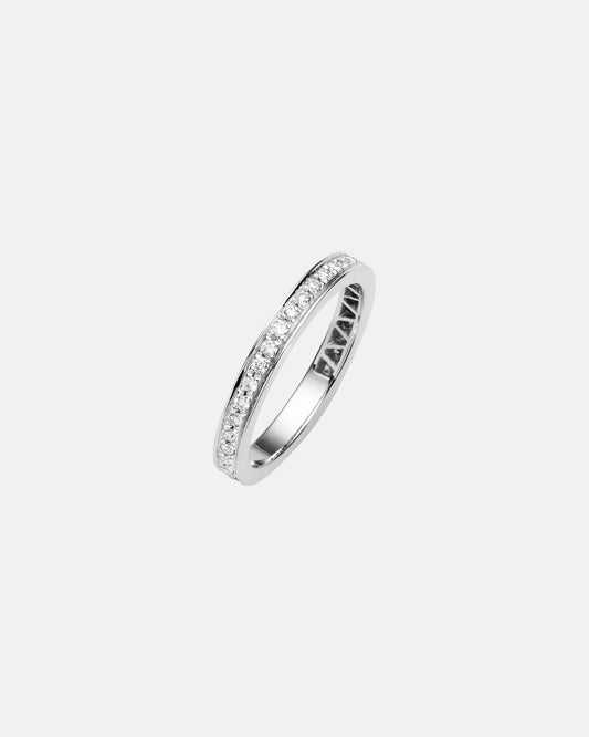 18CT DIAMOND GRAIN BAND