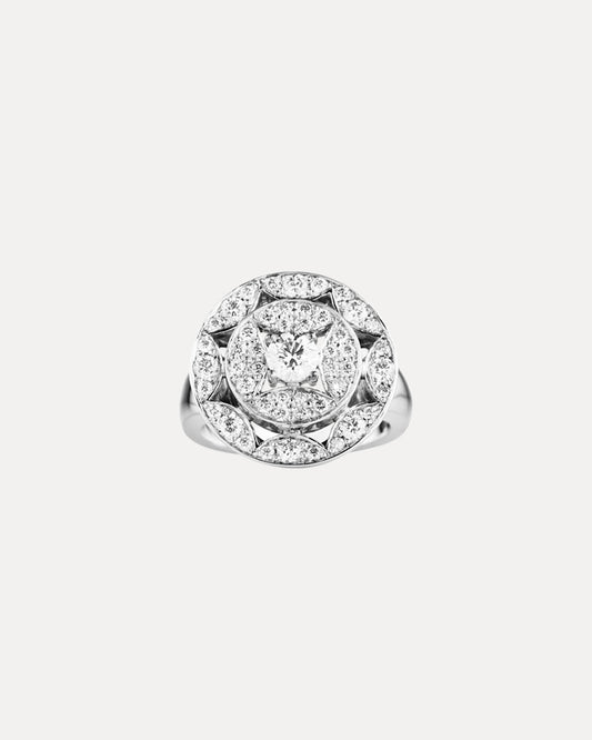 18CT DIAMOND MULHOLLAND RING