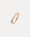 18CT ROSE GOLD DIAMOND CHENIR BAND