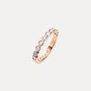 18CT ROSE GOLD DIAMOND CHENIR BAND