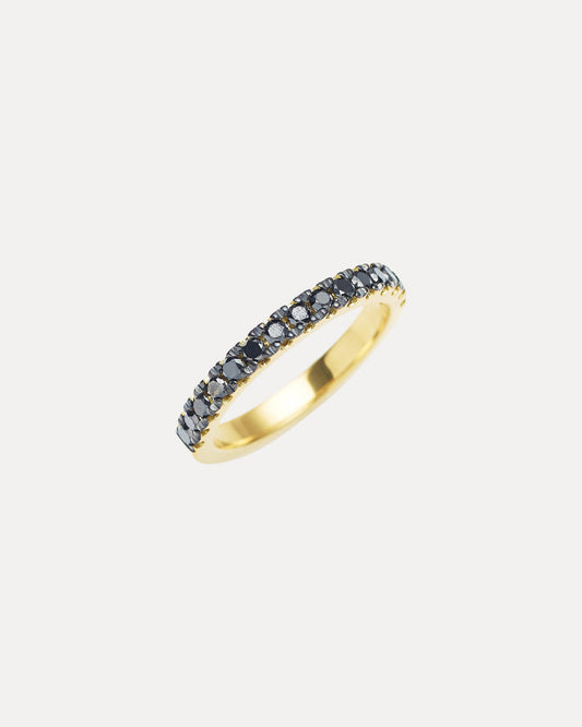 18CT BLACK DIAMOND PICCADILLY BAND