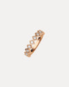 18CT ROSE GOLD DIAMOND TRULLI BAND