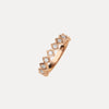 18CT ROSE GOLD DIAMOND TRULLI BAND