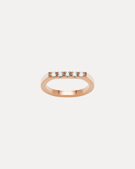 18CT ROSE GOLD DIAMOND OLA BAND