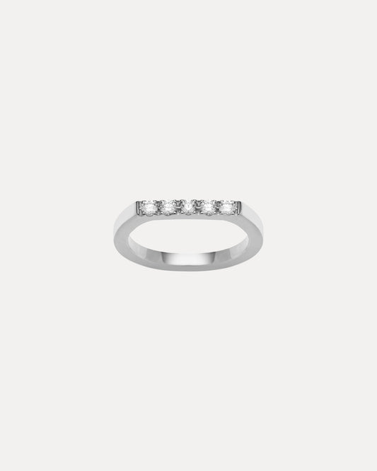 18CT WHITE GOLD DIAMOND OLA BAND