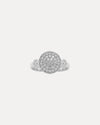 18CT WHITE GOLD DIAMOND COPPOLA RING