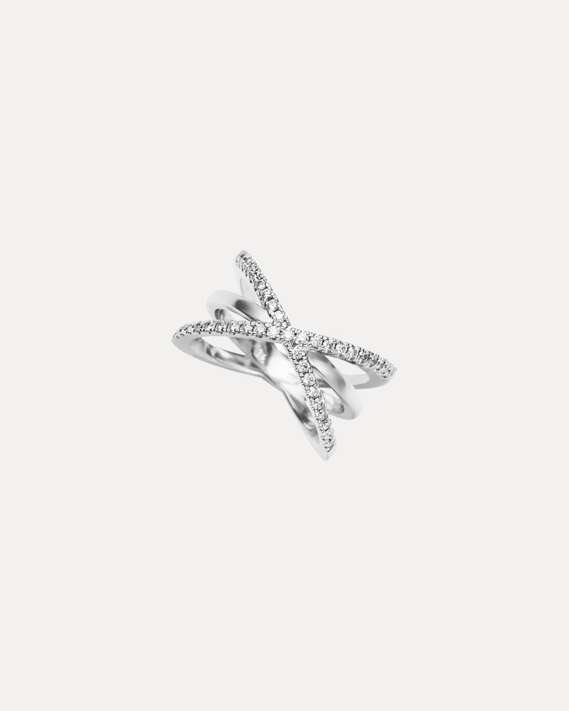 18CT DIAMOND ZIGGY RING