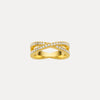 18CT YELLOW GOLD DIAMOND FREYA RING