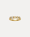 18CT YELLOW GOLD DIAMOND & PEARL UMA BAND