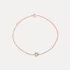 18CT ROSE GOLD DIAMOND STAR BRACELET