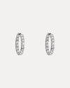 18CT DIAMOND HOOP EARRINGS