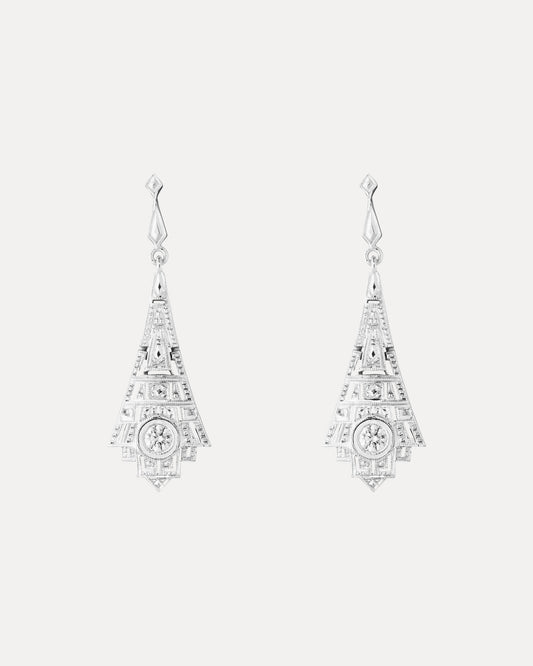 18CT DIAMOND EMPIRE EARRINGS