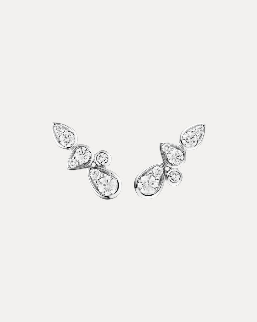 18CT DIAMOND BARCELONA LONG STUD EARRINGS