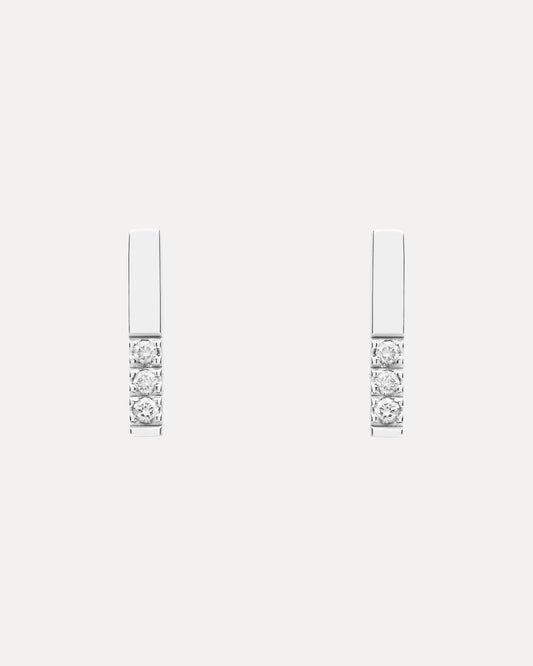 18CT WHITE GOLD DIAMOND JUNO STUD EARRINGS