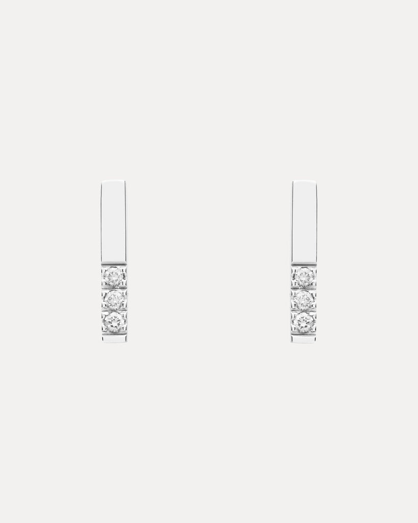 18CT WHITE GOLD DIAMOND JUNO STUD EARRINGS