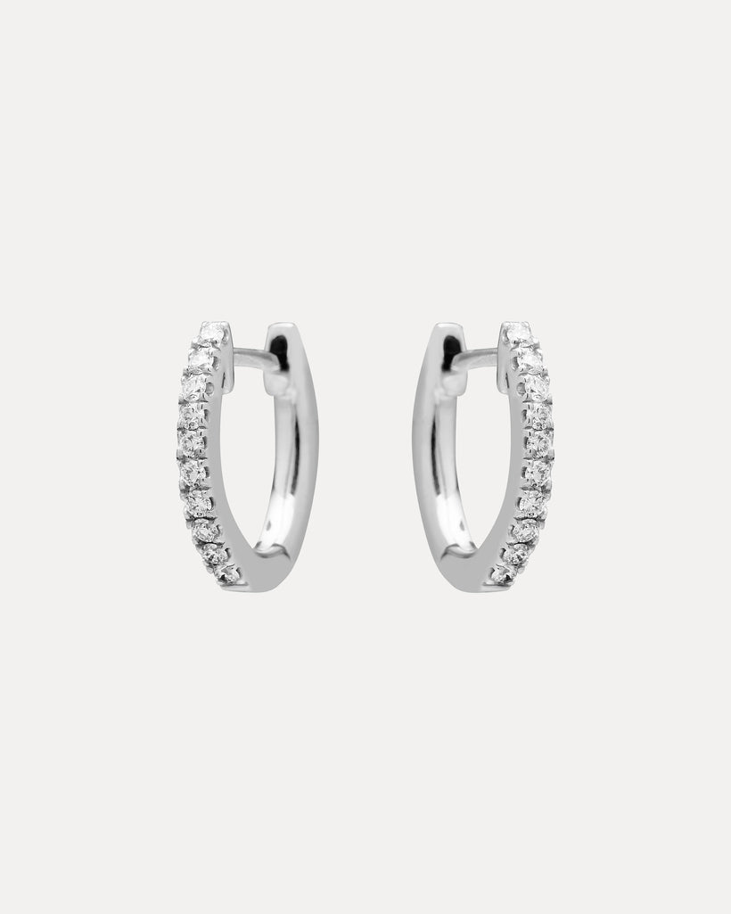 18CT WHITE GOLD DIAMOND BRIGGS EARRINGS