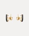 18CT BLACK DIAMOND DOPPIO EARRINGS