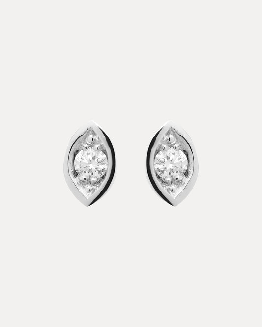 18CT DIAMOND FLEURUS STUD EARRINGS