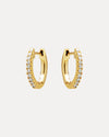 18CT YELLOW GOLD DIAMOND BRIGGS EARRINGS