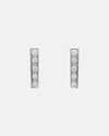 18CT WHITE GOLD DIAMOND HUDSON STUD EARRINGS