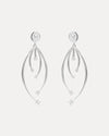 18CT WHITE GOLD DIAMOND LADY STARDUST EARRINGS