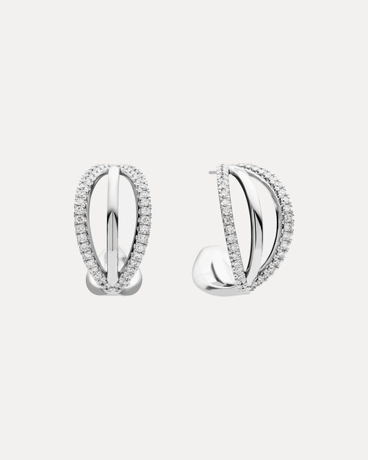 18CT DIAMOND ZIGGY EARRINGS