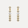 18YG DIAMOND & PEARL UMA LONG DROP EARRINGS