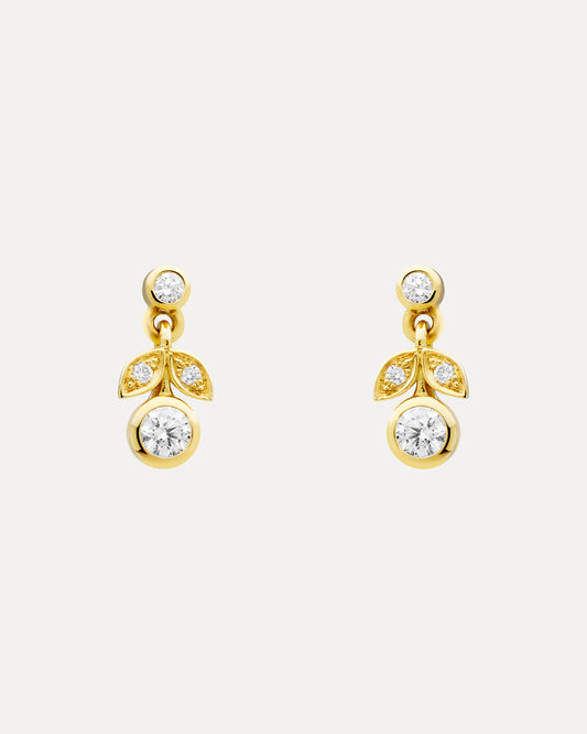 18CT DIAMOND VELOURIA DROP EARRINGS