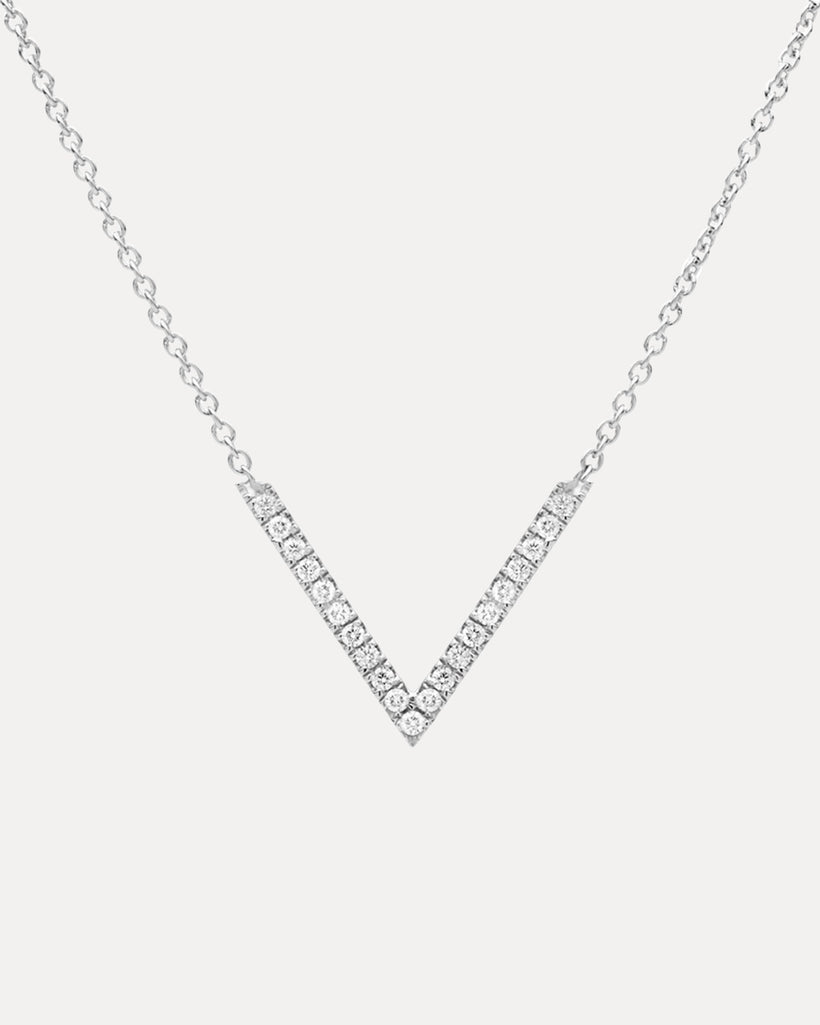 18CT WHITE GOLD DIAMOND VIVECKE PENDANT