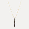 18CT YELLOW GOLD BLACK DIAMOND HUDSON PENDANT