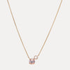 18CT ROSE GOLD PINK MORGANITE & DIAMOND PALTROW PENDANT