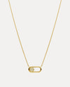 18CT YELLOW GOLD DIAMOND PFEIFFER PENDANT