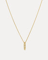 18CT YELLOW GOLD DIAMOND SEVIGNY PENDANT