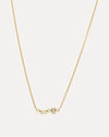 18CT YELLOW GOLD BAGUETTE & ROUND BRILLIANT CUT DIAMOND ODELAY PENDANT