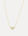 18CT YELLOW GOLD BAGUETTE & ROUND BRILLIANT CUT DIAMOND ODELAY LARGE PENDANT