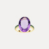 18CT AMETHYST & TSAVORITE BIANCA RING