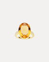 18CT CITRINE & DIAMOND BIANCA RING