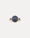 18CT YELLOW GOLD SAPPHIRE COPPOLA RING