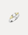 18CT WHITE & YELLOW DIAMOND RICHMOND RING