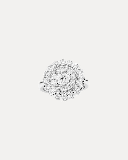 18CT DIAMOND BROMPTON RING