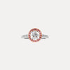 18CT DIAMOND & PINK DIAMOND PICCADILLY RING