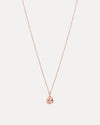 18CT ROSE GOLD PINK MORGANITE & DIAMOND BONNARD PENDANT