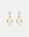 18CT GREEN AMETHYST & DIAMOND BRINDABELLA EARRINGS