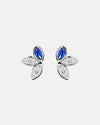 18CT DIAMOND & SAPPHIRE JONI STUD EARRINGS