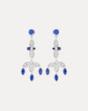 18CT DIAMOND & SAPPHIRE JONI DROP EARRINGS