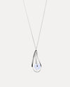 STERLING SILVER BLUE LACE AGATE ORNELLA PENDANT