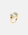 9CT GREEN AMETHYST PACIFIC RING