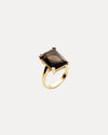 9CT SMOKY QUARTZ SUNSET RING