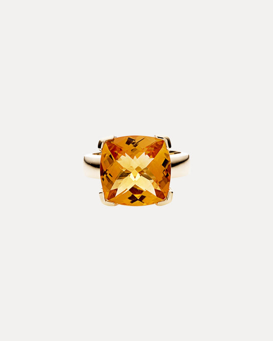 9CT CITRINE TANGO RING